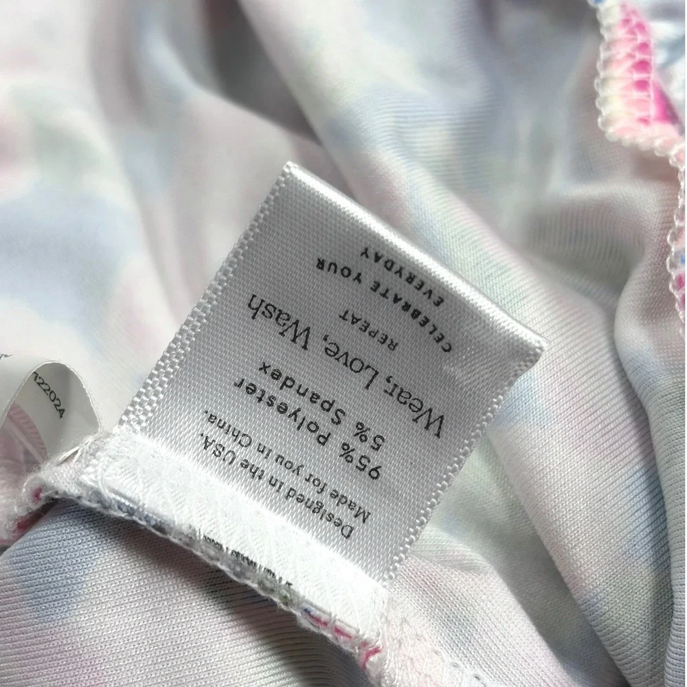 SweetHoney Girls Floral Gingham Ruffle Dress and Bloomers Set Blue Pink Size 12Y